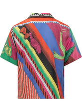 VERSACE - Camicia Informale con Stampa Nappine - Multicolore - LIDIASHOPPING® - Official Website