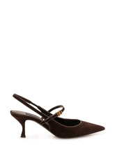 DOLCE & GABBANA - Slingback a Punta con Tacco Alto - Marrone - LIDIASHOPPING® - Official Website