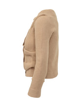 DIESEL - Ava Cardigan with Front Draping - Beige - LIDIASHOPPING® - Official Website