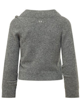 DIESEL - Ava Cardigan with Asymmetric Construction - Grey - LIDIASHOPPING® - Official Website