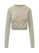 DIESEL - T-shirt Asay con Applicazioni - Grigio - LIDIASHOPPING® - Official Website