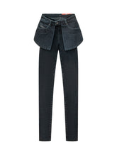 DIESEL - Spika Jeans with Overlapping Panel - Blue - LIDIASHOPPING® - Official Website