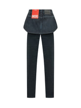DIESEL - Spika Jeans with Overlapping Panel - Blue - LIDIASHOPPING® - Official Website