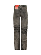 DIESEL - Jeans Twisty con Costruzione Drappeggiata - Nero - LIDIASHOPPING® - Official Website