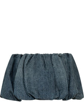 DIESEL - Gonna Muj Corta Drappeggiata - Blu - LIDIASHOPPING® - Official Website