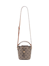 TORY BURCH - T Monogram Mini Bucket con Coulisse - Blu - LIDIASHOPPING® - Official Website