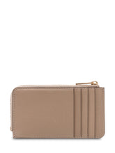 TORY BURCH - Charlie Zip Cardholder - Beige - LIDIASHOPPING® - Official Website
