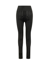 J.W. ANDERSON - Leggings Pointelle con Fiocco - Nero - LIDIASHOPPING® - Official Website