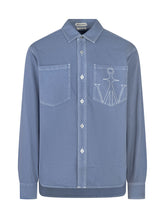J.W. ANDERSON - Shirt with Pockets and Embroidery - Blue - LIDIASHOPPING® - Official Website