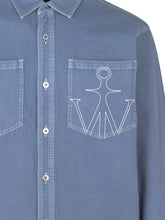 J.W. ANDERSON - Shirt with Pockets and Embroidery - Blue - LIDIASHOPPING® - Official Website