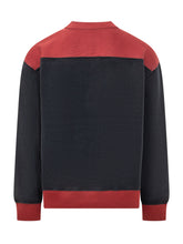 J.W. ANDERSON - Felpa Half Zip con Ricamo Frontale - Blu - LIDIASHOPPING® - Official Website