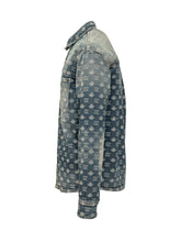 DSQUARED2 - Overshirt con Motivo Jacquard - Blu - LIDIASHOPPING® - Official Website