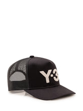 Y-3 - Cappello Trucker con Logo Ricamato - Nero | Lidia Shopping ® | Official Website