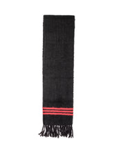 Y-3 - Sciarpa a Pelo Lungo con Frange - Nero - LIDIASHOPPING® - Official Website