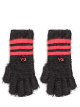 Y-3 - Long Pile Gloves with Embroidered Logo - Black - LIDIASHOPPING® - Official Website
