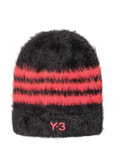 Y-3 - Long Pile Beanie with Multiple Stripes - Black - LIDIASHOPPING® - Official Website