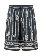 DOLCE & GABBANA - Shorts with Rope Print - Blue - LIDIASHOPPING® - Official Website