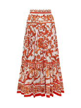 DOLCE & GABBANA - Mini Skirt with Ornamental Print - Red - LIDIASHOPPING® - Official Website