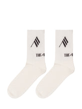 THE ATTICO - Calzini a Coste con Logo - Bianco | Lidia Shopping ® | Official Website