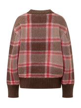 THE ATTICO - Maglia a Quadri con Orlo Sagomato - Marrone - LIDIASHOPPING® - Official Website