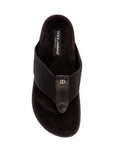 DOLCE & GABBANA - Infradito con Fascia Ampia - Nero | Lidia Shopping ® | Official Website