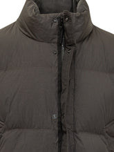 STONE ISLAND - Piumino Corto con Collo Alto - Grigio - LIDIASHOPPING® - Official Website
