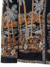 ALANUI - Diamond Head Cardigan with Tropical Motif - Blue - LIDIASHOPPING® - Official Website