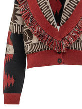ALANUI - Cropped Cardigan with Fringed Shawl Collar - Blue - LIDIASHOPPING® - Official Website