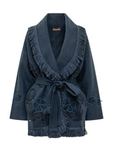 ALANUI - Nature in Bloom Cardigan with Figurative Motifs - Blue - LIDIASHOPPING® - Official Website