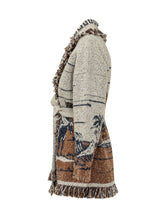 ALANUI - Riding The Waves Cardigan with Belt - Brown - LIDIASHOPPING® - Official Website