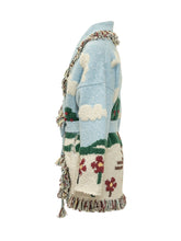 ALANUI - Cardigan con Motivo Paesaggio e Frange - Blu - LIDIASHOPPING® - Official Website