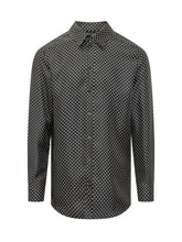 DOLCE & GABBANA - Camicia a Pois Piccoli - Nero - LIDIASHOPPING® - Official Website