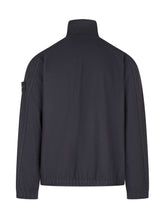 STONE ISLAND - Giacca con Collo Alto EeTasca Applicata - Blu - LIDIASHOPPING® - Official Website