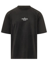STONE ISLAND - T-shirt con Stampa sul Petto - Nero | Lidia Shopping ® | Official Website