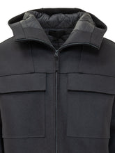STONE ISLAND - Giacca con Cappuccio e Bottoni - Blu - LIDIASHOPPING® - Official Website