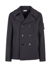 STONE ISLAND - Giacca Doppiopetto con Ampi Revers - Blu - LIDIASHOPPING® - Official Website