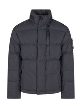 STONE ISLAND - Giacca Imbottita con Collo Alto - Blu - LIDIASHOPPING® - Official Website
