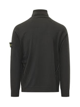 STONE ISLAND - Knit Turtleneck with Logo Patch - Black - LIDIASHOPPING® - Official Website