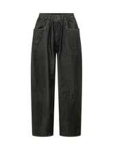 Y-3 - Jeans Ampi con Coulisse e Tasche Applicate - Nero - LIDIASHOPPING® - Official Website