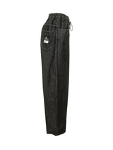 Y-3 - Jeans Ampi con Coulisse e Tasche Applicate - Nero - LIDIASHOPPING® - Official Website