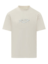 Y-3 - T-shirt con Logo Applicato - Bianco - LIDIASHOPPING® - Official Website