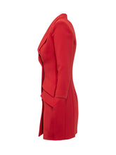 ELISABETTA FRANCHI - Double Breasted Blazer Dress - Red - LIDIASHOPPING® - Official Website