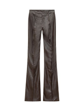 ELISABETTA FRANCHI - Pantaloni Ampi a Vita Alta - Rosso - LIDIASHOPPING® - Official Website