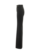 ELISABETTA FRANCHI - Pantaloni Flare con Dettaglio in Vita - Nero - LIDIASHOPPING® - Official Website