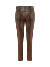 ELISABETTA FRANCHI - Jeans Dritti con Cuciture Sagomate - Marrone - LIDIASHOPPING® - Official Website