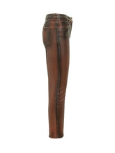 ELISABETTA FRANCHI - Jeans Dritti con Cuciture Sagomate - Marrone - LIDIASHOPPING® - Official Website