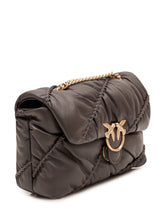 PINKO - Borsa Love Puff con Tracolla a Catena - Marrone - LIDIASHOPPING® - Official Website