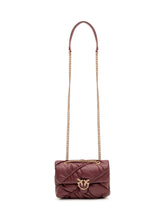 PINKO - Borsa Love Puff con Tracolla a Catena - Rosso - LIDIASHOPPING® - Official Website