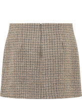 PAROSH - Minigonna Pied de Poule - Beige - LIDIASHOPPING® - Official Website