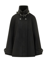 LANVIN - Short Coat with High Collar - Black - LIDIASHOPPING® - Official Website